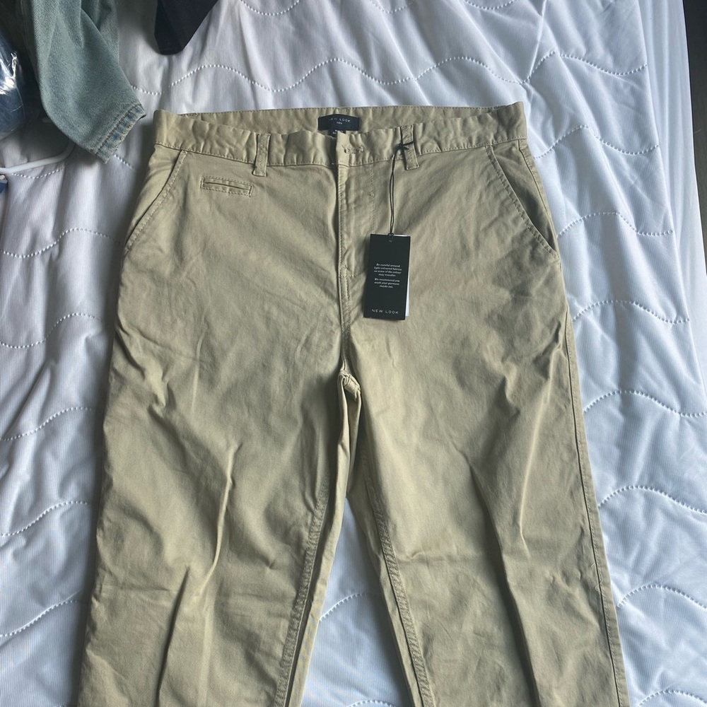 New Look Tapered Khaki Chinos
